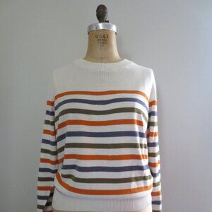 Pact Cream Stripe Sweater